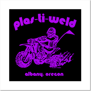 Plas-Ti-Weld logo in purple Posters and Art